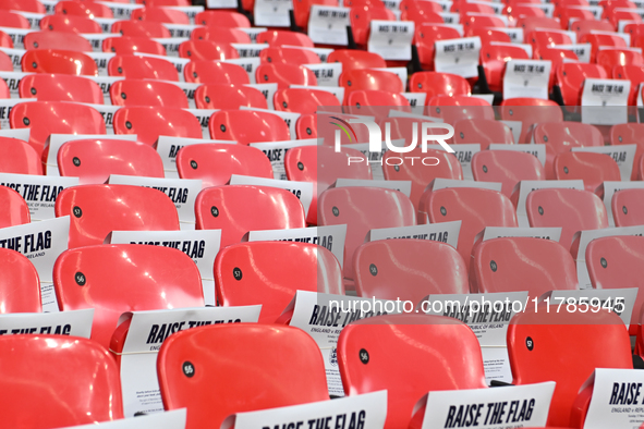 A general view inside the stadium during the UEFA Nations League 2024/5, League B, Group B2 match between England and the Republic of Irelan...