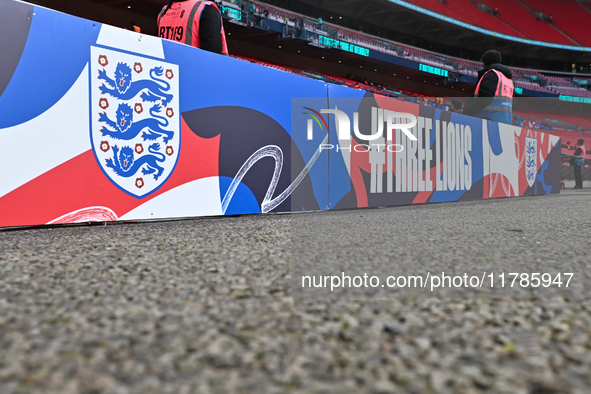 A general view inside the stadium during the UEFA Nations League 2024/5, League B, Group B2 match between England and the Republic of Irelan...