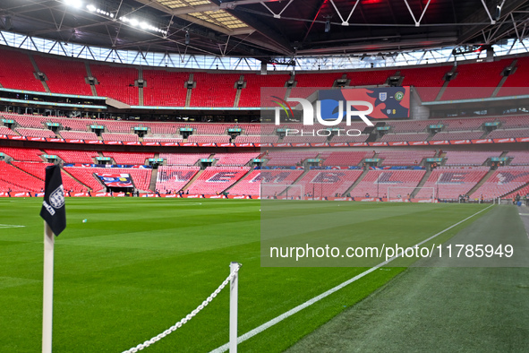 A general view inside the stadium during the UEFA Nations League 2024/5, League B, Group B2 match between England and the Republic of Irelan...