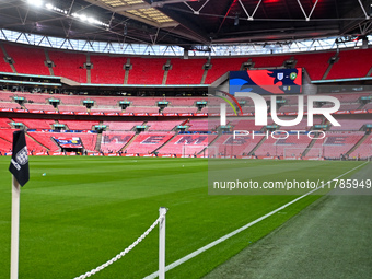 A general view inside the stadium during the UEFA Nations League 2024/5, League B, Group B2 match between England and the Republic of Irelan...