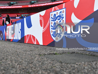 A general view inside the stadium during the UEFA Nations League 2024/5, League B, Group B2 match between England and the Republic of Irelan...