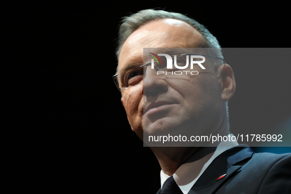 President of the Republic of Poland, Andrzej Duda, attends the Gala of the 35th Anniversary of the Scouting Association of the Republic of P...