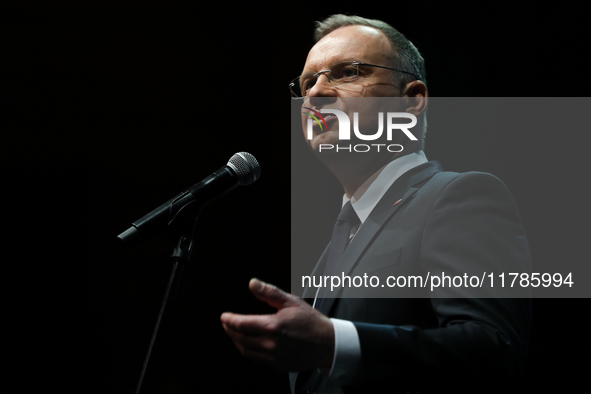 President of the Republic of Poland, Andrzej Duda, attends the Gala of the 35th Anniversary of the Scouting Association of the Republic of P...