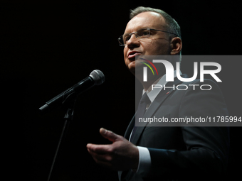 President of the Republic of Poland, Andrzej Duda, attends the Gala of the 35th Anniversary of the Scouting Association of the Republic of P...