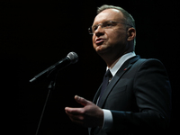 President of the Republic of Poland, Andrzej Duda, attends the Gala of the 35th Anniversary of the Scouting Association of the Republic of P...