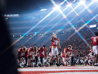 The Wisconsin Badgers play against the Oregon Ducks at Camp Randall Stadium in Madison, Wisconsin, on November 16, 2024. (