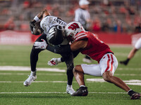 The Wisconsin Badgers play against the Oregon Ducks at Camp Randall Stadium in Madison, Wisconsin, on November 16, 2024. (