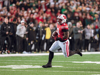 Wisconsin Badgers running back Tawee Walker #3 finds a seam on the edge against the Oregon Ducks at Camp Randall Stadium in Madison, Wiscons...