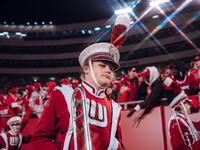 The Wisconsin Badgers play against the Oregon Ducks at Camp Randall Stadium in Madison, Wisconsin, on November 16, 2024. (