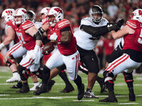 Wisconsin Badgers running back Tawee Walker #3 takes the ball upfield against the Oregon Ducks at Camp Randall Stadium in Madison, Wisconsin...