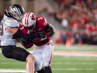 Wisconsin Badgers running back Tawee Walker #3 takes the ball upfield against the Oregon Ducks at Camp Randall Stadium in Madison, Wisconsin...