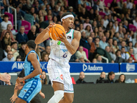 Dani Garcia of Unicaja Malaga is in action during the Liga Endesa 2024-2025 match between Morabanc Andorra and Unicaja Malaga at Poliesporti...