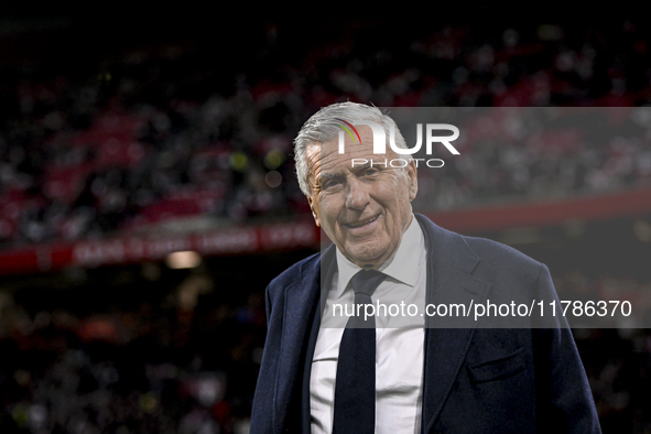 AFC Ajax Amsterdam legend assistant trainer Sjaak Swart participates during the match between Ajax Legends and Real Madrid Legends at the Jo...