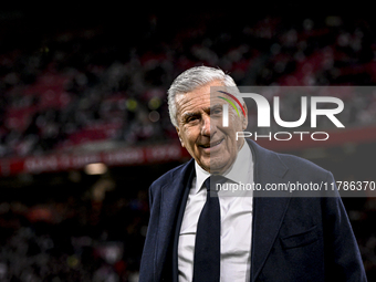 AFC Ajax Amsterdam legend assistant trainer Sjaak Swart participates during the match between Ajax Legends and Real Madrid Legends at the Jo...