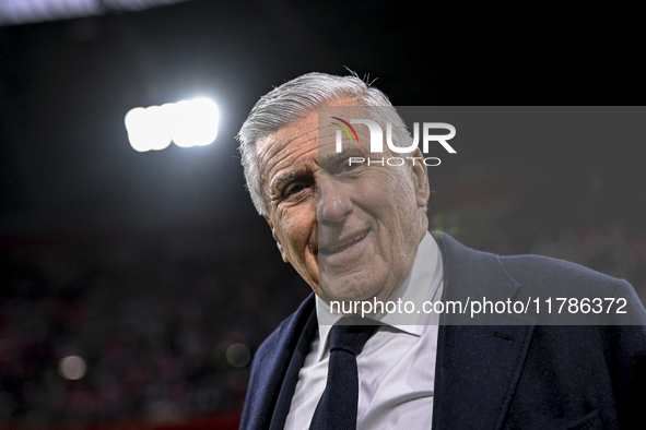 AFC Ajax Amsterdam legend assistant trainer Sjaak Swart participates during the match between Ajax Legends and Real Madrid Legends at the Jo...