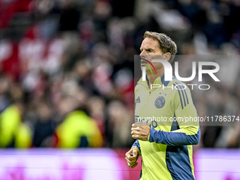 AFC Ajax Amsterdam legend Frank de Boer participates in the match between Ajax Legends and Real Madrid Legends at the Johan Cruijff ArenA fo...