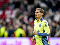 AFC Ajax Amsterdam legend Frank de Boer participates in the match between Ajax Legends and Real Madrid Legends at the Johan Cruijff ArenA fo...