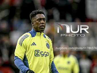 AFC Ajax Amsterdam legend Clarence Seedorf participates in the match between Ajax Legends and Real Madrid Legends at the Johan Cruijff ArenA...