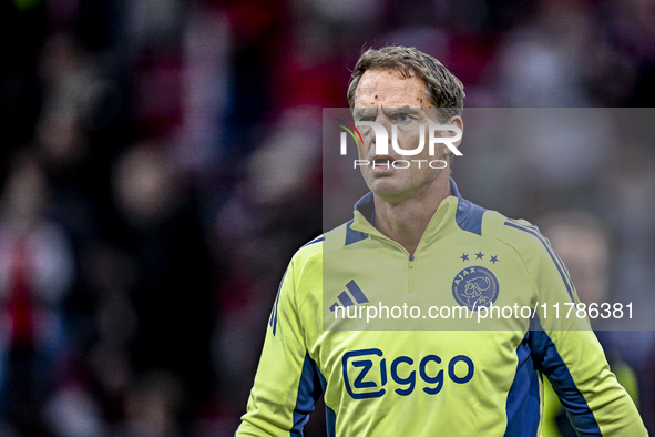 AFC Ajax Amsterdam legend Ronald de Boer participates in the match between Ajax Legends and Real Madrid Legends at the Johan Cruijff ArenA f...