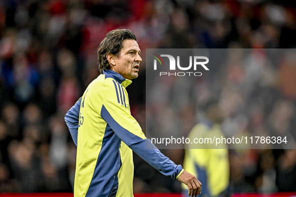 AFC Ajax Amsterdam legend Jari Litmanen participates in the match between Ajax Legends and Real Madrid Legends at the Johan Cruijff ArenA fo...