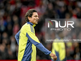 AFC Ajax Amsterdam legend Jari Litmanen participates in the match between Ajax Legends and Real Madrid Legends at the Johan Cruijff ArenA fo...