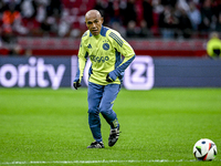 AFC Ajax Amsterdam legend Simon Tahamata participates in the match between Ajax Legends and Real Madrid Legends at the Johan Cruijff ArenA f...