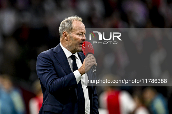 AFC Ajax Amsterdam legend and assistant trainer Danny Blind participates in the match between Ajax Legends and Real Madrid Legends at the Jo...