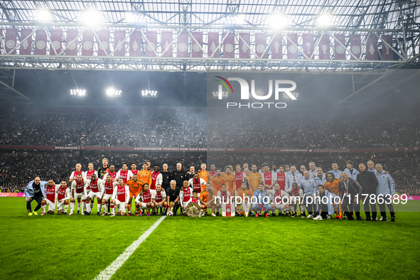 Ajax and Real Madrid legends participate in the match Ajax Legends vs. Real Madrid Legends at the Johan Cruijff ArenA for the Dutch Eredivis...