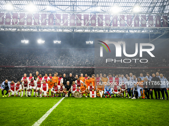 Ajax and Real Madrid legends participate in the match Ajax Legends vs. Real Madrid Legends at the Johan Cruijff ArenA for the Dutch Eredivis...