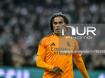 Real Madrid CF legend player Christian Karembeu participates in the match between Ajax Legends and Real Madrid Legends at the Johan Cruijff...