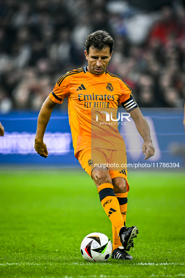 Real Madrid CF legend player Luis Milla participates in the match between Ajax Legends and Real Madrid Legends at the Johan Cruijff ArenA fo...