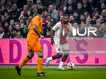 AFC Ajax Amsterdam legend Ryan Babel plays during the match between Ajax Legends and Real Madrid Legends at the Johan Cruijff ArenA for the...