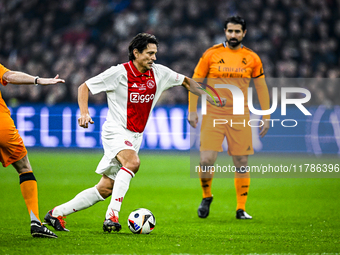 AFC Ajax Amsterdam legend Jari Litmanen participates in the match between Ajax Legends and Real Madrid Legends at the Johan Cruijff ArenA fo...