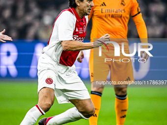 AFC Ajax Amsterdam legend Jari Litmanen participates in the match between Ajax Legends and Real Madrid Legends at the Johan Cruijff ArenA fo...