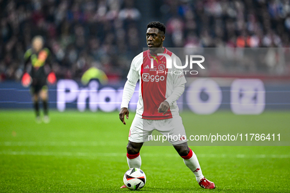 AFC Ajax Amsterdam legend Clarence Seedorf participates in the match between Ajax Legends and Real Madrid Legends at the Johan Cruijff ArenA...