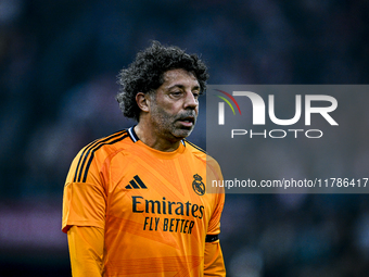 Real Madrid CF legend Ivan Campo participates in the match between Ajax Legends and Real Madrid Legends at the Johan Cruijff ArenA for the D...