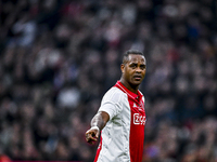 AFC Ajax Amsterdam legend Patrick Kluivert participates in the match between Ajax Legends and Real Madrid Legends at the Johan Cruijff ArenA...