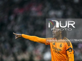 Real Madrid CF legend player Christian Karembeu participates in the match between Ajax Legends and Real Madrid Legends at the Johan Cruijff...