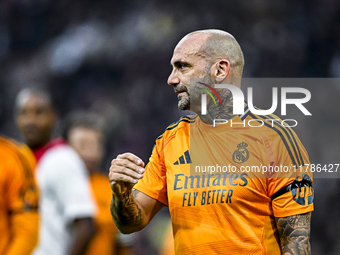 Real Madrid CF legend player Raul Bravo participates in the match between Ajax Legends and Real Madrid Legends at the Johan Cruijff ArenA fo...