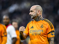 Real Madrid CF legend player Raul Bravo participates in the match between Ajax Legends and Real Madrid Legends at the Johan Cruijff ArenA fo...