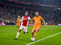 AFC Ajax Amsterdam legend Ricardo van Rhijn and Real Madrid CF legend Raul Bravo participate in the match between Ajax Legends and Real Madr...