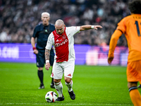 AFC Ajax Amsterdam legend Wesley Sneijder participates in the match between Ajax Legends and Real Madrid Legends at the Johan Cruijff ArenA...