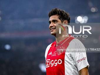 AFC Ajax Amsterdam legend player Dani participates in the match between Ajax Legends and Real Madrid Legends at the Johan Cruijff ArenA for...