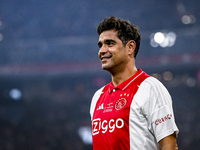 AFC Ajax Amsterdam legend player Dani participates in the match between Ajax Legends and Real Madrid Legends at the Johan Cruijff ArenA for...