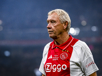 AFC Ajax Amsterdam legend player Dick Schoenaker participates in the match between Ajax Legends and Real Madrid Legends at the Johan Cruijff...