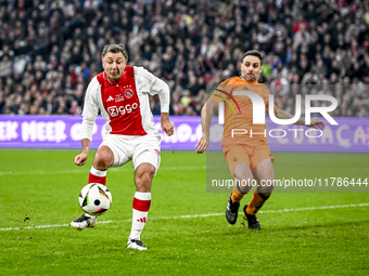 AFC Ajax Amsterdam legend Shota Arveladze participates in the match between Ajax Legends and Real Madrid Legends at the Johan Cruijff ArenA...