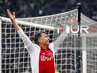 AFC Ajax Amsterdam legend Shota Arveladze participates in the match between Ajax Legends and Real Madrid Legends at the Johan Cruijff ArenA...