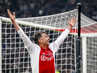 AFC Ajax Amsterdam legend Shota Arveladze participates in the match between Ajax Legends and Real Madrid Legends at the Johan Cruijff ArenA...