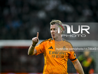 Real Madrid CF legend player Steve McManaman participates in the match between Ajax Legends and Real Madrid Legends at the Johan Cruijff Are...