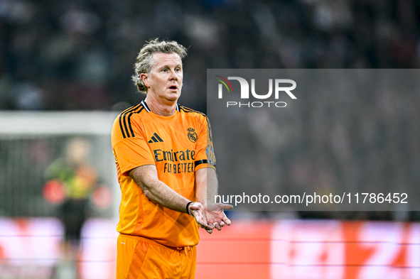 Real Madrid CF legend player Steve McManaman participates in the match between Ajax Legends and Real Madrid Legends at the Johan Cruijff Are...